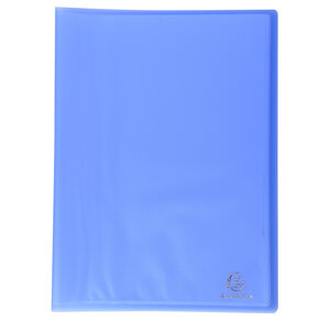 Protège-documents En Polypropylène Semi Rigide Chromaline 80 Vues - A4 - Bleu - X 12 - Exacompta