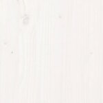 vidaXL Tête de lit Blanc 80 5x4x100 cm Bois massif de pin
