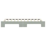 vidaXL Lit de jour avec lit gigogne gris clair 90x200 cm velours