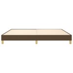 vidaXL Cadre de lit Marron foncé 200x200 cm Tissu
