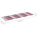 vidaXL Chaise longue de jardin avec table et coussin Pin imprégné