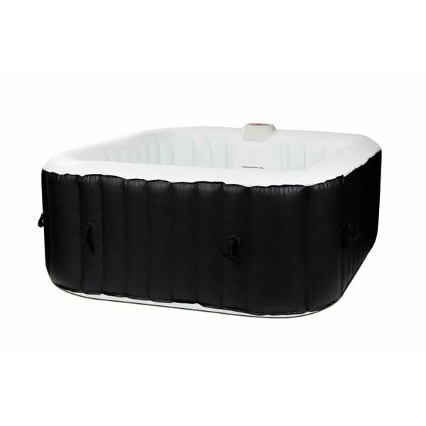 SUN SPA Spa gonflable carré Laminée - 4 personnes - 1, 55 x H 0, 65 m