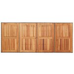 Set de salle à manger de jardin vidaXL 9 pièces gris poly rattan
