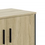 vidaXL Meuble TV chêne sonoma 122x34x41 cm bois d'ingénierie