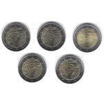 2 euros commémoratives Allemagne 2022 - Erasmus  les 5 ateliers.