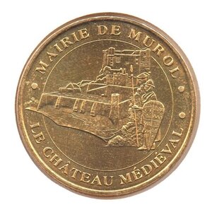 Mini médaille monnaie de paris 2007 - château médiéval de murol
