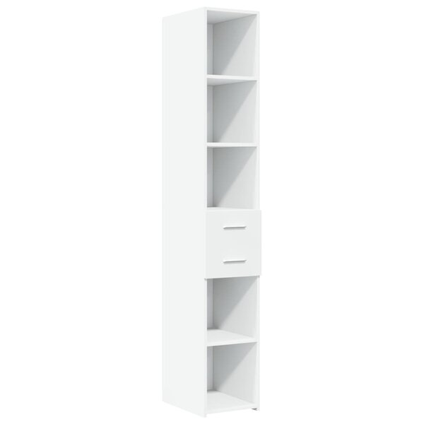 vidaXL Buffet haut blanc 30x42 5x185 cm bois d'ingénierie