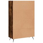 vidaXL Buffet haut chêne fumé 69 5x31x115 cm bois d'ingénierie