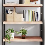 vidaXL Étagère murale 80x60x(2-6) cm bois de chêne massif non traité