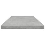 vidaXL Panneaux de bibliothèque 4 Pièces Gris béton 80x20x1 5cm Aggloméré