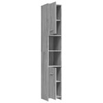 vidaXL Armoire de bain Sonoma gris 30x30x183 5 cm Bois d'ingénierie