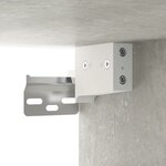 vidaXL Table de chevet murale Gris béton 50x36x47 cm
