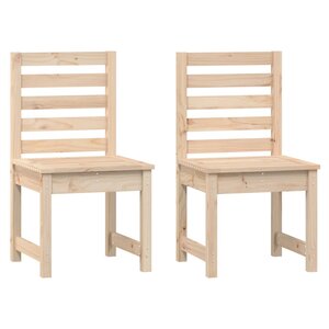 vidaXL Chaises de jardin lot de 2 50x48x91 5 cm bois massif de pin