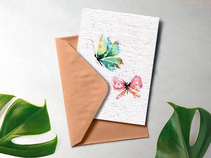Carte à planter "aquarelanimaux"