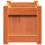 vidaXL Jardinières 2 Pièces cire marron bois de pin massif