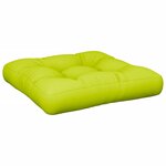 vidaXL Coussin de palette vert vif 58x58x10 cm tissu