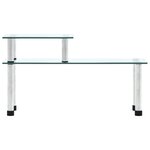 vidaXL Étagère de cuisine Transparent 45x16x26 cm Verre trempé