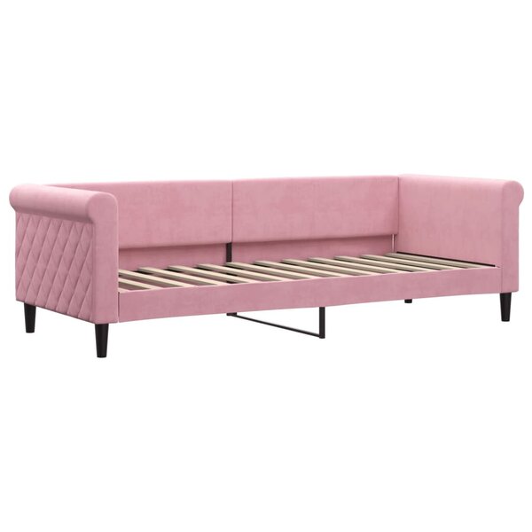vidaXL Lit de repos rose 80x200 cm velours