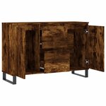 vidaXL Buffet chêne fumé 104x35x70 cm bois d'ingénierie