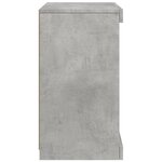vidaXL Buffet avec lumières LED gris béton 41x37x67 cm