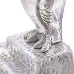 Serre-livres 2 Pièces Argent 12x9x19 cm Aluminium Hibou