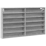 vidaXL Armoire à vitrine sonoma gris 100x8 5x58 cm bois d'ingénierie