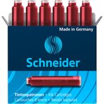 Boîte 6 Cartouches d'encre rouge SCHNEIDER