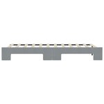 vidaXL Lit de jour avec lit gigogne gris clair 90x200 cm tissu