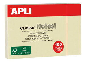 Notes 50X75 Couleur Standard