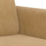 vidaXL Ensemble de canapés 3 Pièces avec coussins marron velours
