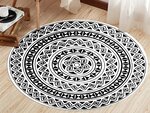 Tapis d'intérieur ROSA 90 x 90 cm - Noir