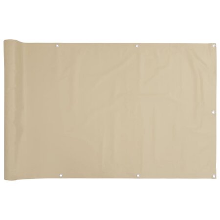 vidaXL Écran de balcon Beige 90x300 cm Tissu Oxford