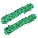 vidaXL Filets à foin 2 Pièces rectangulaire vert 90x60 cm PP