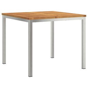 vidaXL Tabledesalleàmangerd'extérieur Marron 200x90x75cm Teck massif