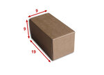 Lot de 10 boîtes carton (n°6) format 190x90x90 mm