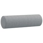 vidaXL Ensemble de canapés 4 Pièces coussins gris clair tissu