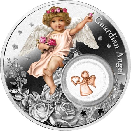 Pièce de monnaie en Argent 2 Dollars g 28.28 Millésime 2024 GUARDIAN ANGEL