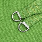 vidaXL Voile d'ombrage 160 g/m² Vert clair 4x4x4 m PEHD