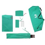 vidaXL Tente de plage vert d'eau 274x178x170/148 cm 185T polyester