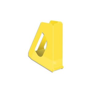 Porte-revues Vivida en PVC oeillet et porte-étiquette au dos L7 2 jaune ESSELTE