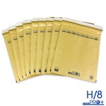 Lot de 400 enveloppes à bulles pro+ marron h/8 format 260x360 mm