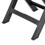 vidaXL Chaises de jardin pliables 2 Pièces Plastique Anthracite