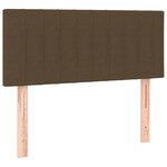 vidaXL Sommier à lattes de lit avec matelas Marron foncé 90x190 cm