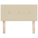 Tête de lit capitonnée crème 100 cm en tissu