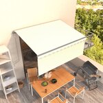 vidaXL Auvent rétractable automatique avec store 3 5x2 5 m Crème