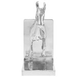 Serre-livres vidaXL 2 Pièces Argent 11x14x25 cm Aluminium Cheval