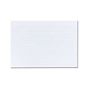 Paquet de 100 Fiches bristol 170g A5 148x210 mm Lignées Blanc HERLITZ