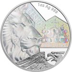 Pièce de monnaie en Argent 2 Dollars g 31.1 (1 oz) Millésime 2023 CZECH LION
