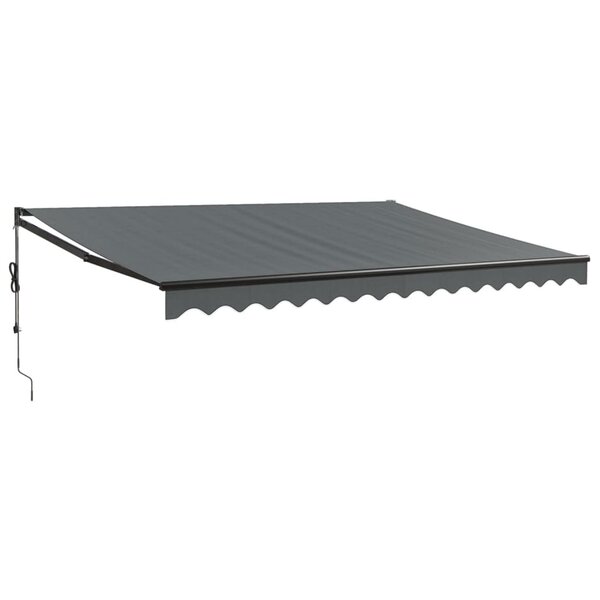 vidaXL Auvent rétractable automatique anthracite 4x3 m