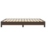 vidaXL Cadre de lit Marron 140x200 cm Similicuir